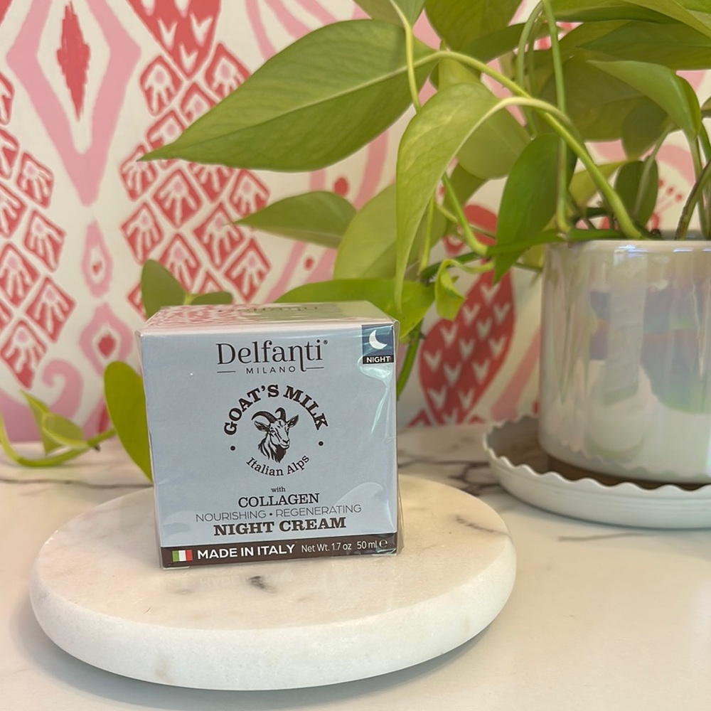 Delfanti Italy Goat's Milk Hyaluronic Acid Firming Night Cream NWT